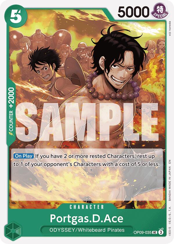 Portgas.D.Ace (Reprint) [ST-28 - OP09-035] - Starter Deck 28: GREEN/YELLOW Yamato