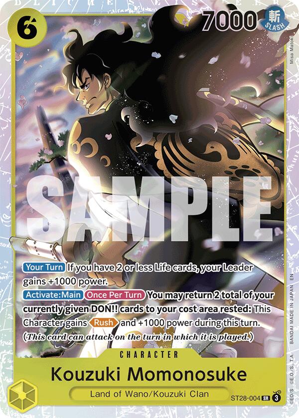 Kouzuki Momonosuke [ST-28 - ST28-004] - Starter Deck 28: GREEN/YELLOW Yamato