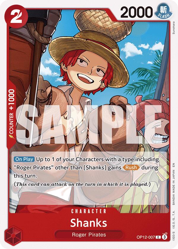 Shanks (007) [OP12 - OP12-007] - Legacy of the Master