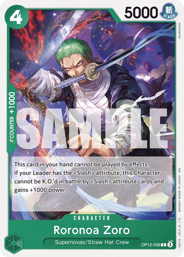 Roronoa Zoro (036) [OP12 - OP12-036] - Legacy of the Master