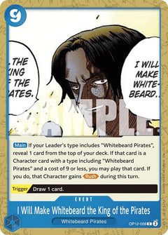 I Will Make Whitebeard the King of the Pirates [OP12 - OP12-058] - Legacy of the Master