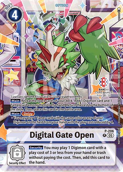 Digital Gate Open - P-206 (BANDAI Card Games Fest 25-26)