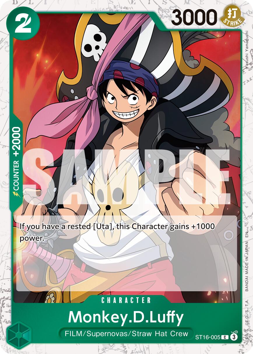 Monkey.D.Luffy - ST16-005 (Pirate Foil) [PRB-02 - ST16-005] - Premium Booster -The Best- Vol. 2
