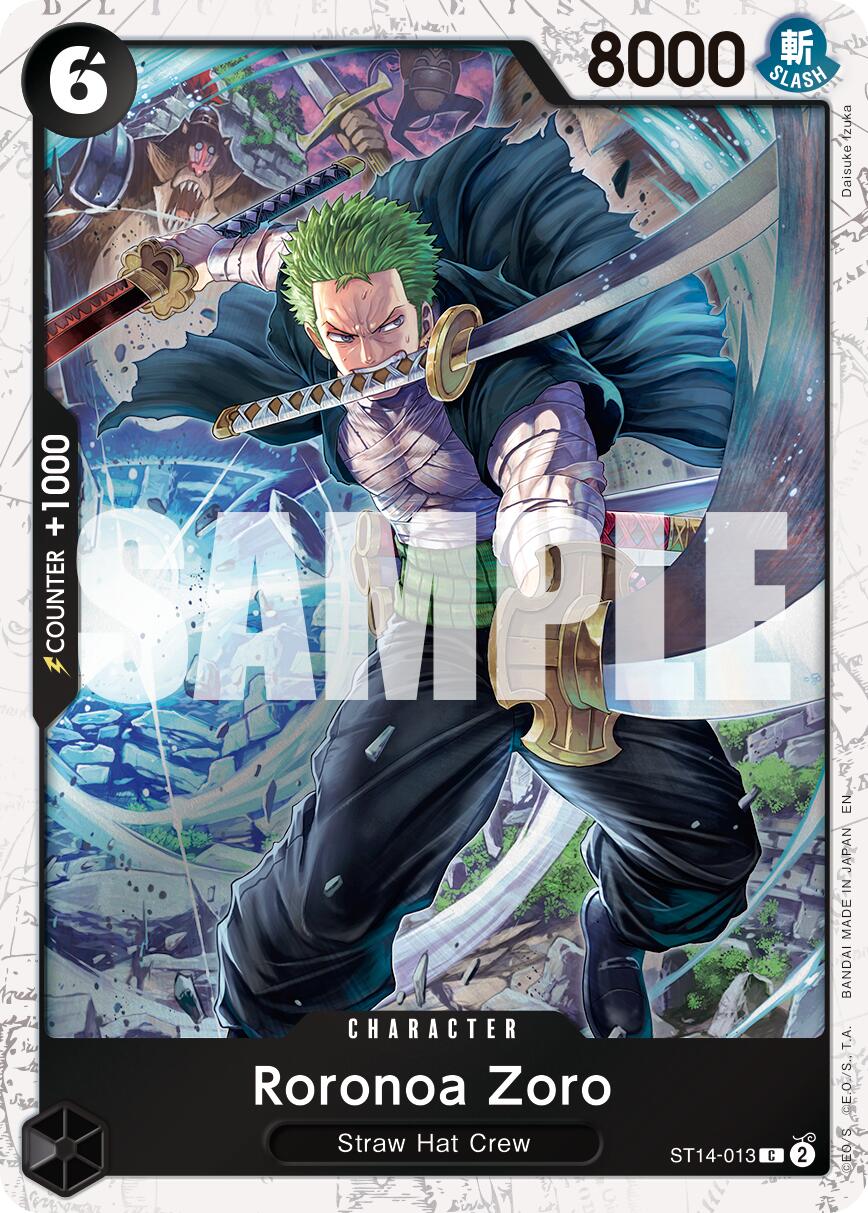 Roronoa Zoro - ST14-013 (Pirate Foil) [PRB-02 - ST14-013] - Premium Booster -The Best- Vol. 2