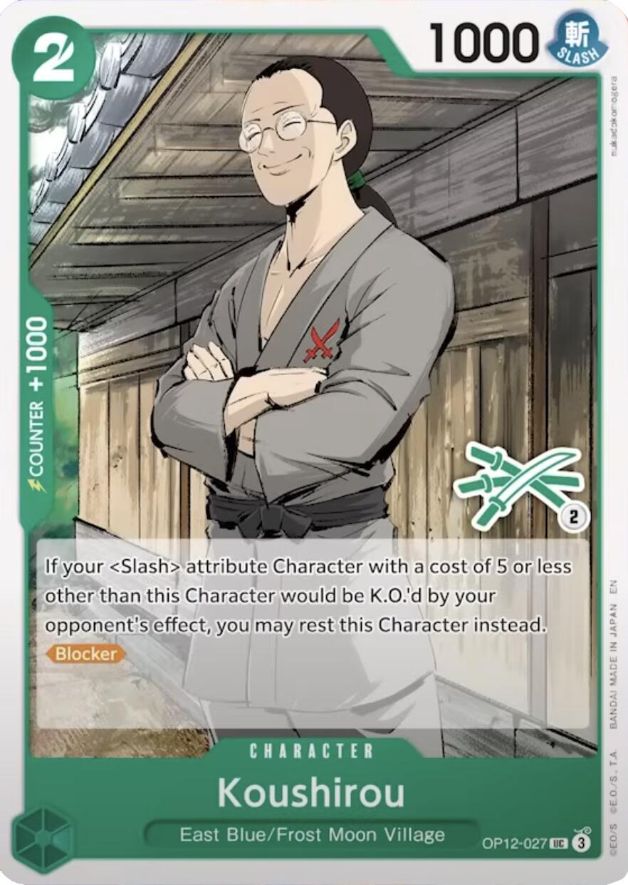 Koushirou (Zoro Deck) [LT-01 - OP12-027] - Learn Together Deck Set