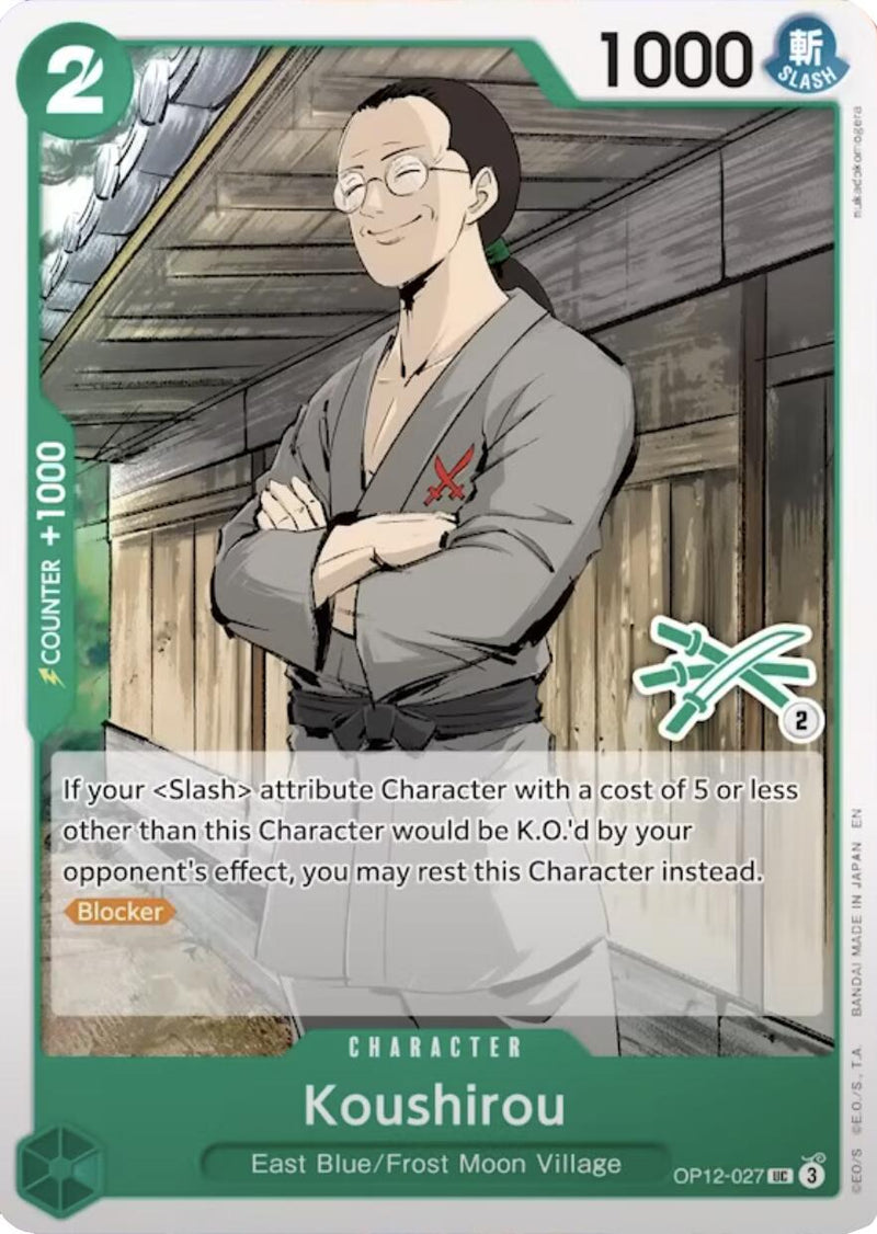 Koushirou (Zoro Deck) [LT-01 - OP12-027] - Learn Together Deck Set