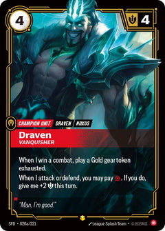 Draven, Vanquisher (Alternate Art)