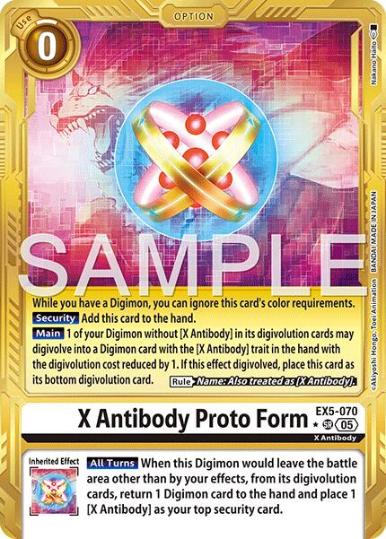 X Antibody Proto Form (Gold Border)