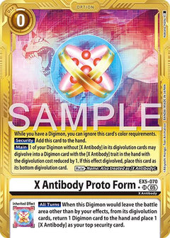 X Antibody Proto Form (Gold Border)