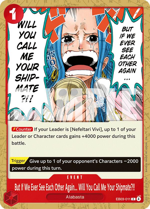 But If We Ever See Each Other Again... Will You Call Me Your Shipmate?!! [EB-03 - EB03-011] - Extra Booster: One Piece Heroines Edition