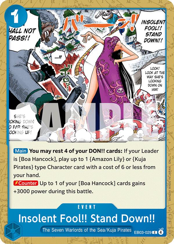 Insolent Fool!! Stand Down!! [EB-03 - EB03-029] - Extra Booster: One Piece Heroines Edition