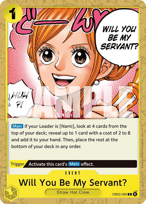 Will You Be My Servant? [EB-03 - EB03-060] - Extra Booster: One Piece Heroines Edition