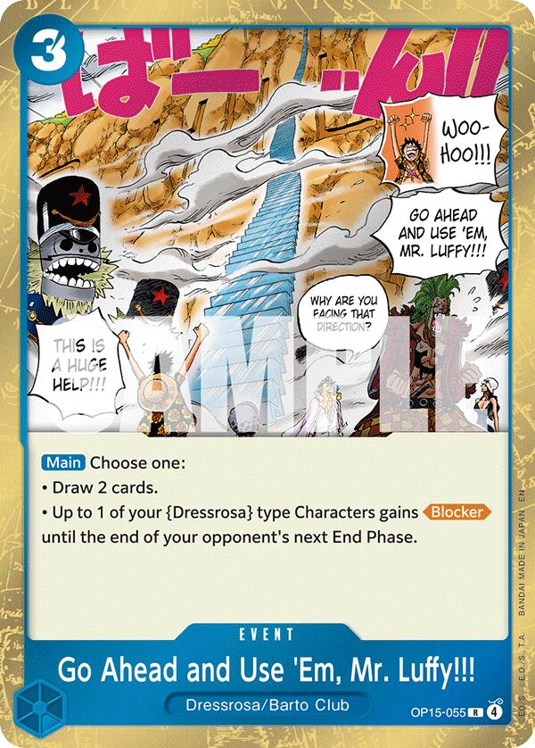 Go Ahead and Use 'Em, Mr. Luffy!!! [OP15-EB04 - OP15-055] - Adventure on Kami's Island