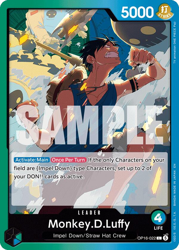 Monkey.D.Luffy (022) [OP16 - OP16-022] - The Time of Battle