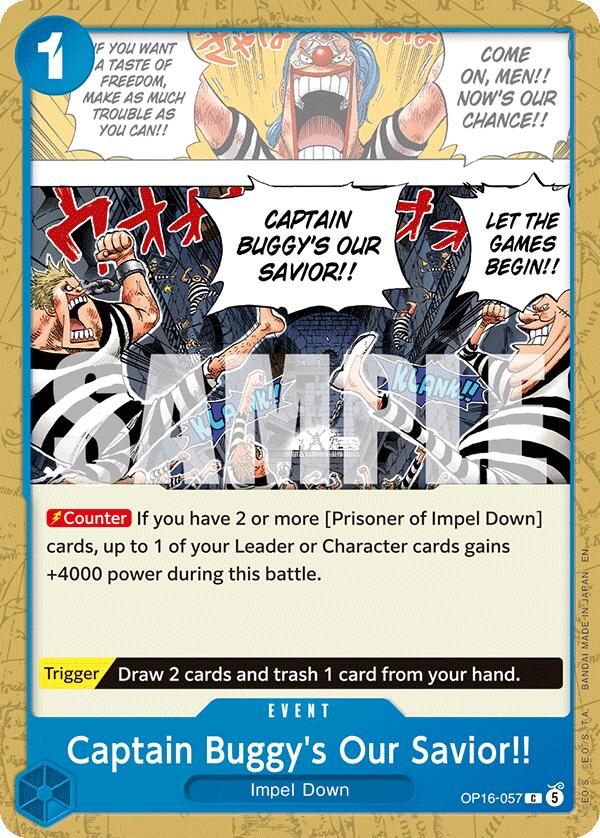 Captain Buggy's Our Savior!! [OP16 - OP16-057] - The Time of Battle