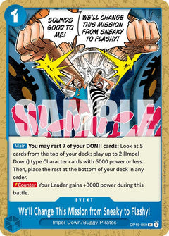 We'll Change This Mission from Sneaky to Flashy! [OP16 - OP16-059] - The Time of Battle