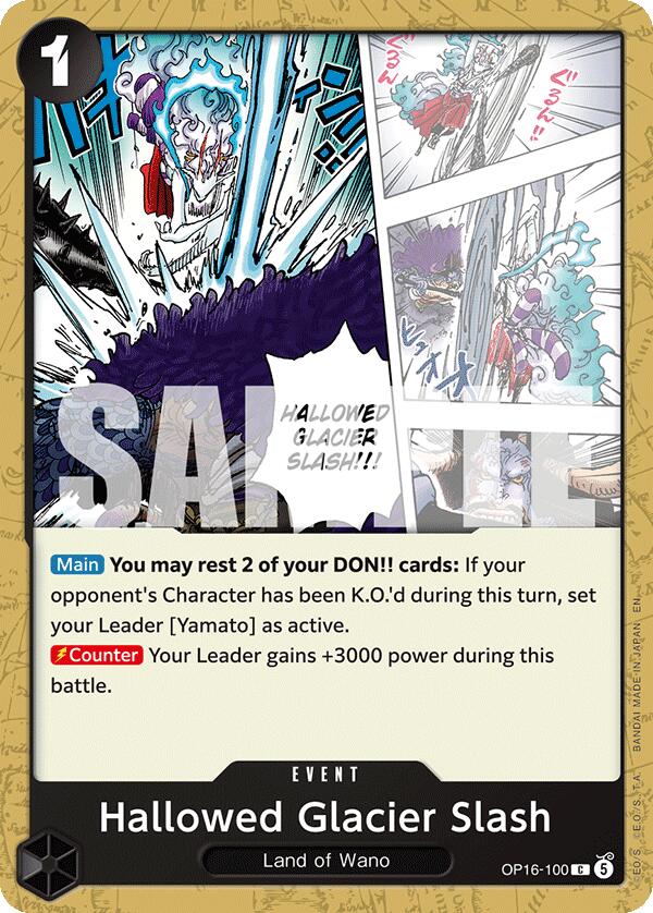 Hallowed Glacier Slash [OP16 - OP16-100] - The Time of Battle