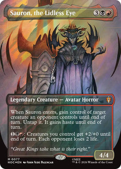Sauron, the Lidless Eye (Borderless) (Surge Foil)