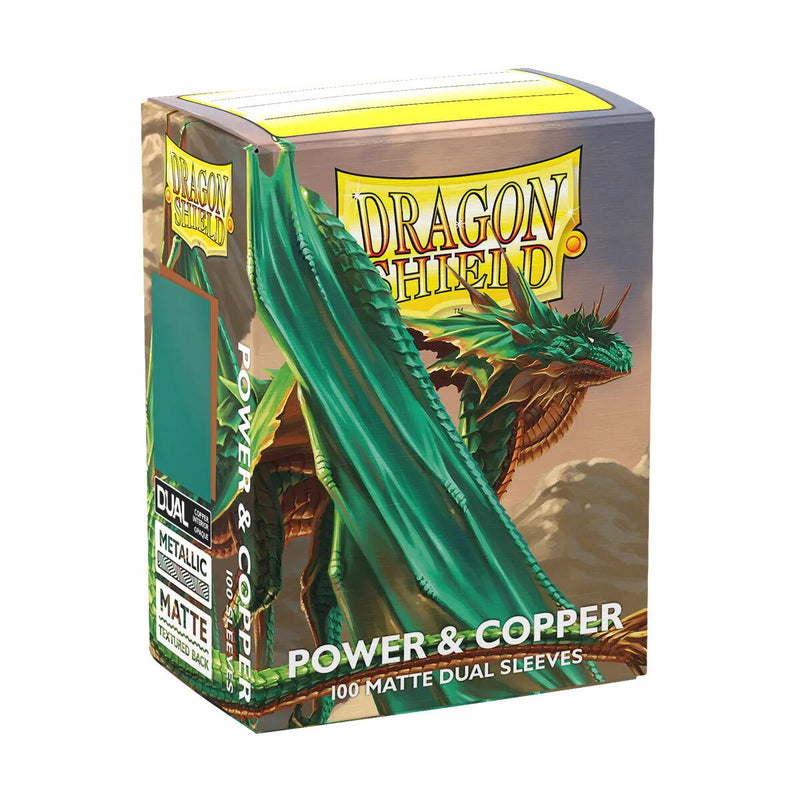 Dragon Shield Dual Matte Standard Sleeves - Power & Copper (100-Pack) - Dragon Shield Card Sleeves