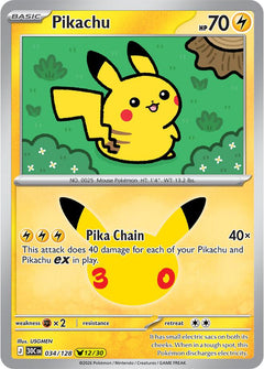 Pikachu - 034/128