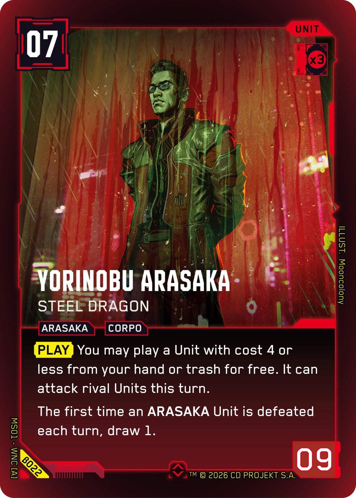 Yorinobu Arasaka - Steel Dragon