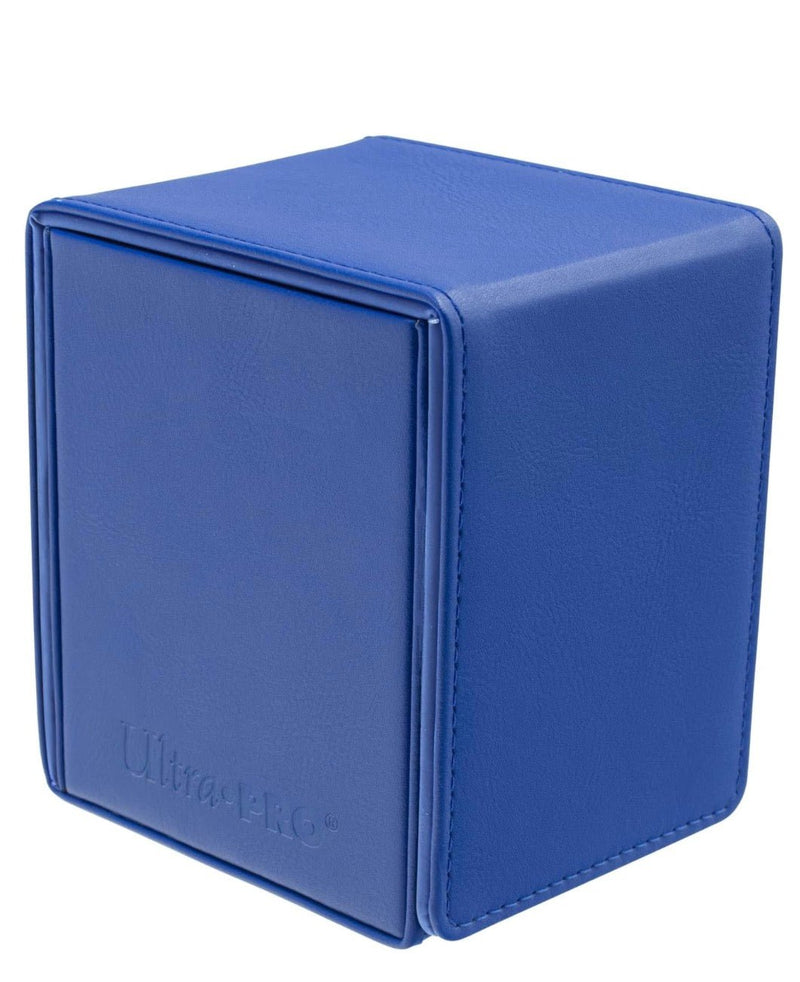 Blue deck box with 'Ultra Pro' branding on a white background