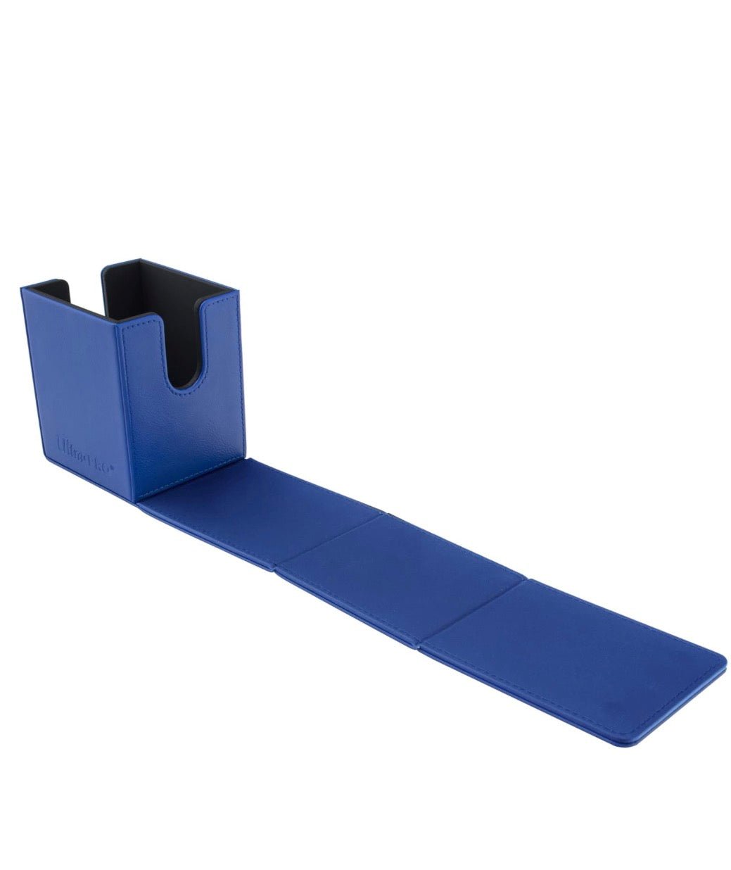 Blue deck box with 'Ultra Pro' branding on a white background