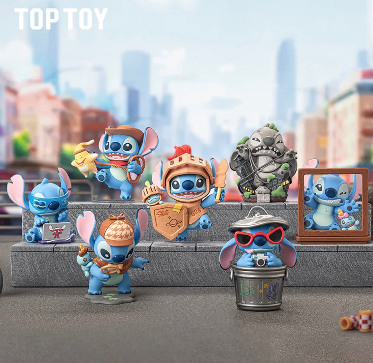 Disney Stitch City Adventure Series Figures Blind Box - Top Toy