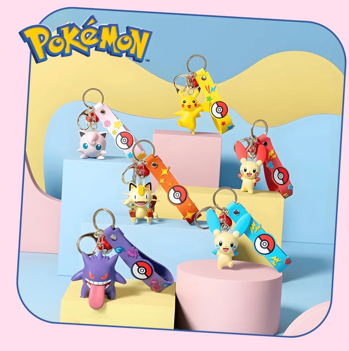 Pokémon Keychain Jigglypuff Wrist Strap - Funism