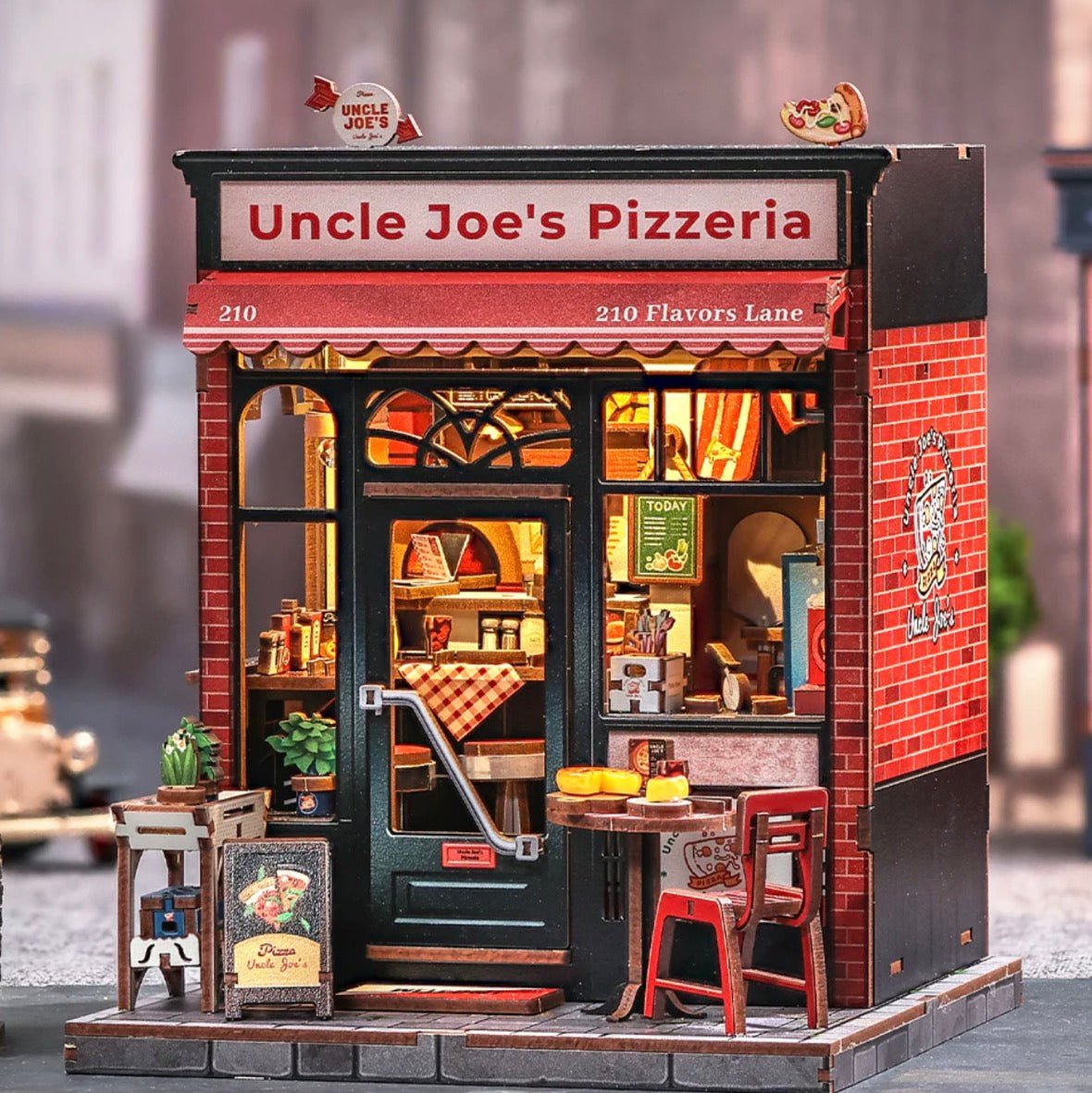 CUTEBEE DIY Miniature House | Uncle Joe’s Pizzeria - Cutebee