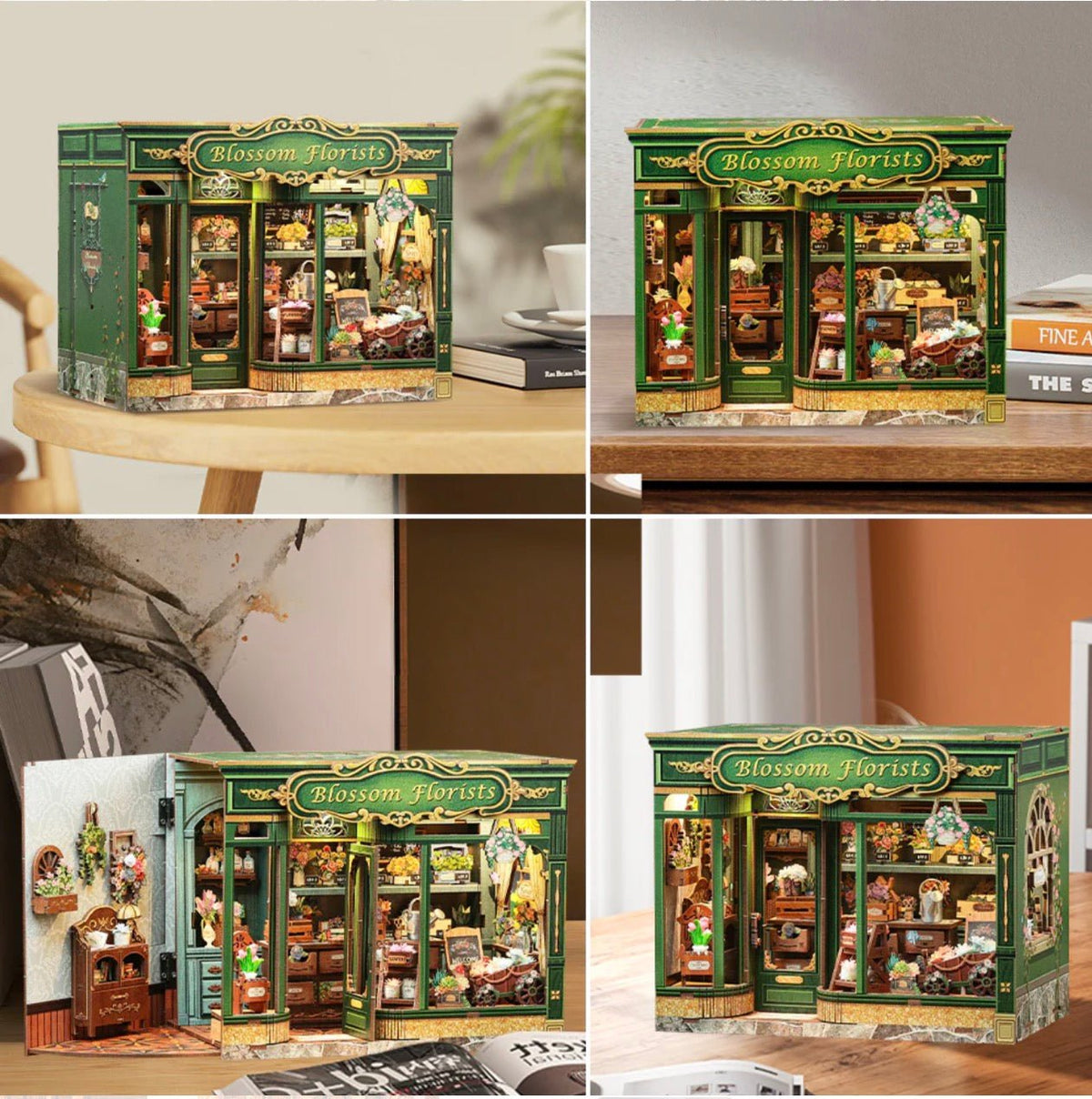CUTEBEE DIY Book Nook Kit - Blossom Florists - Cutebee