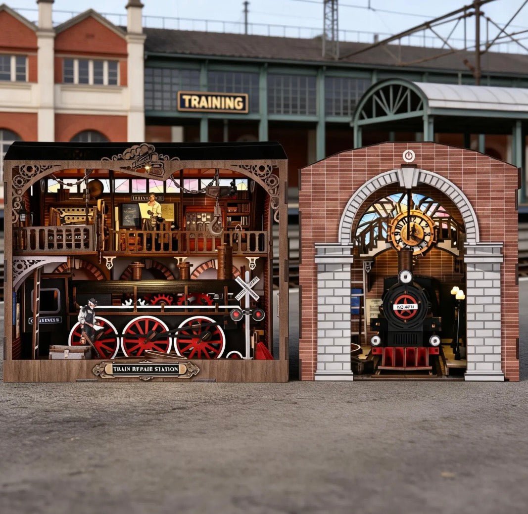Pending - Train Repair Station DIY Book Nook Kit - Aslowsnail