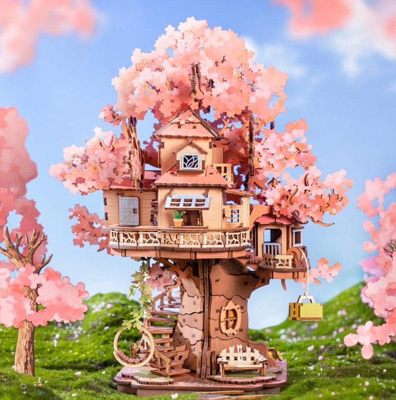 Pending - Rolife 3D Wooden Puzzle - Sakura Tree House TGS04 - Rolife