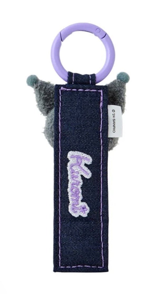 Kuromi Logo Keychain (Denim Patch Series) - Sanrio
