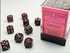 Speckled Silver Volcano 12mm d6 Dice Block (36 dice) - Chessex