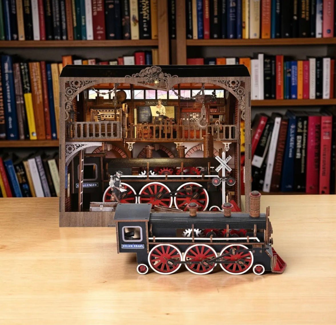 Pending - Train Repair Station DIY Book Nook Kit - Aslowsnail