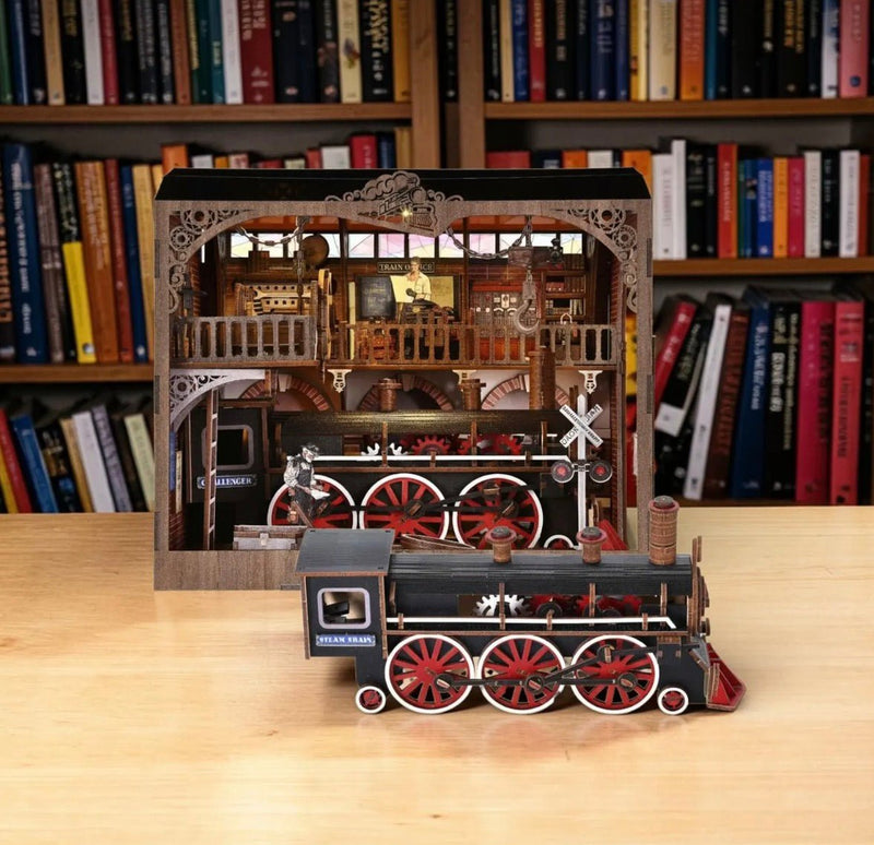 Pending - Train Repair Station DIY Book Nook Kit - Aslowsnail