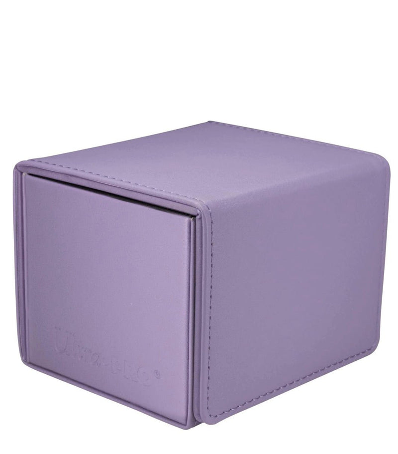 Purple deck box on a white background