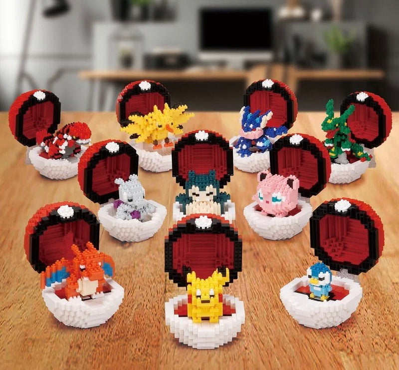 Poke Monster Ball Block Building Toy nanoblock Pokemon - Kawada