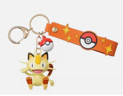 Pokémon Keychain Meowth Wrist Strap - Funism