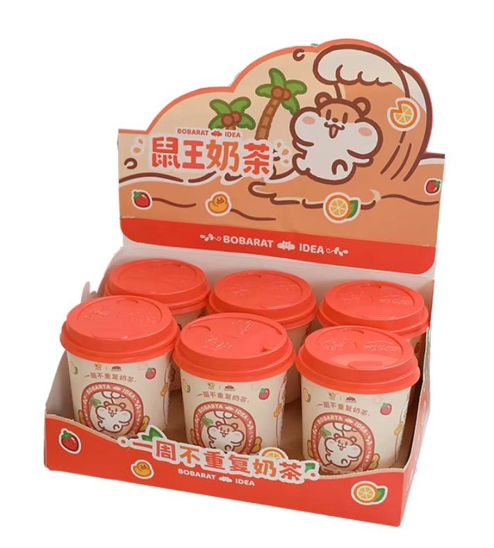 Milk Tea Mouse Blind Box Toy Cartoon Hamster Figure - Other