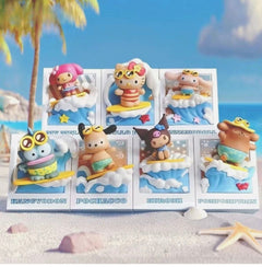 Sanrio Summer Surf Series Magnetic Fridge Magnet Blind Box - Miniso