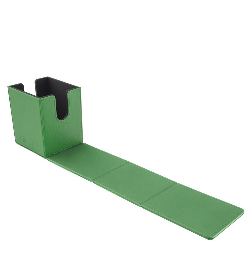 Green deck box with 'Ultra Pro' branding on a white background
