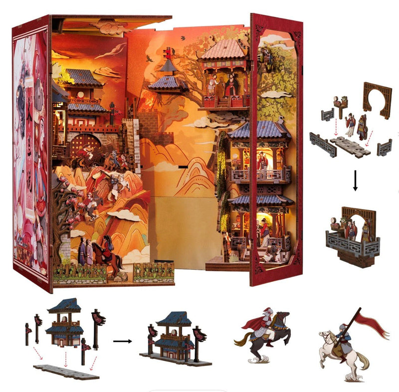 CUTEBEE DIY Book Nook Kit - The Legend of Mulan - Cutebee