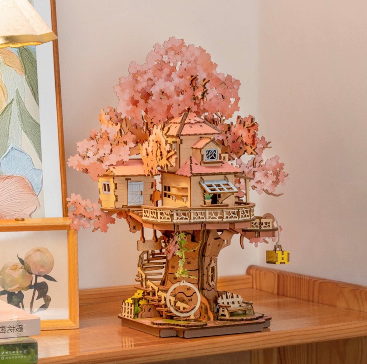 Pending - Rolife 3D Wooden Puzzle - Sakura Tree House TGS04 - Rolife