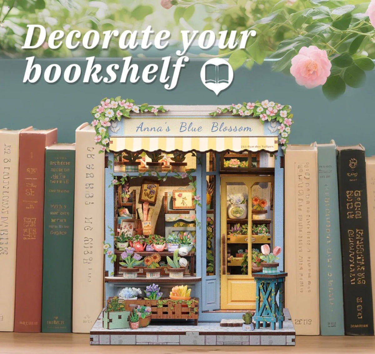 CUTEBEE DIY Miniature House | Anna's Blue Blossom - Cutebee