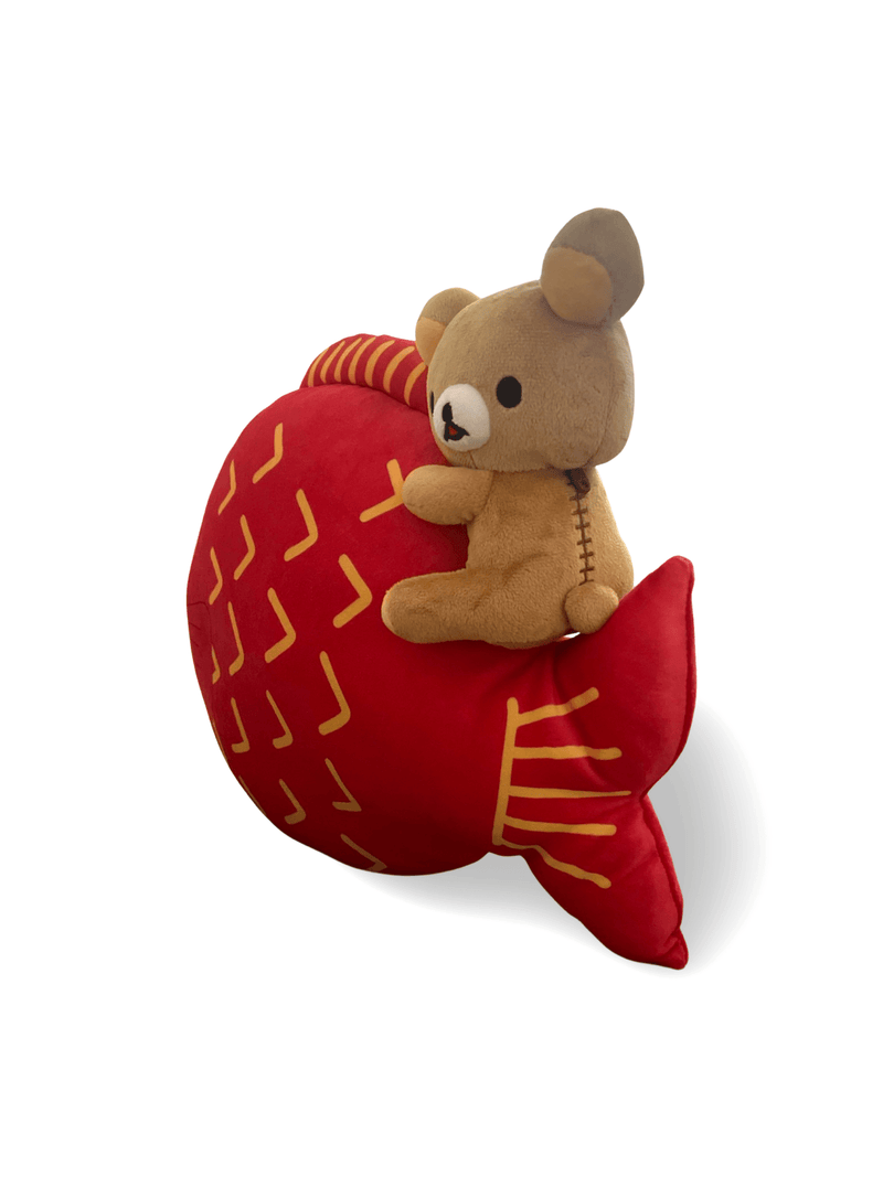Rilakkuma Medetai Mocchi Mocchi Fish Cushion Plush - San-X