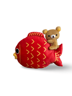 Rilakkuma Medetai Mocchi Mocchi Fish Cushion Plush - San-X