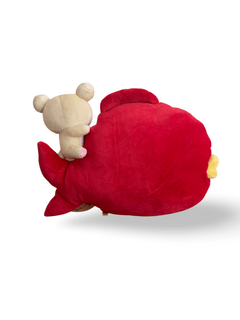 Rilakkuma Korilakkuma Medetai Mocchi Mocchi Fish Cushion Plush - San-X